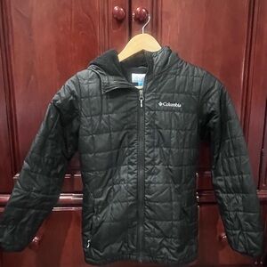 Columbia Black Jacket with Blue Tag